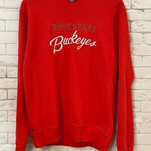 Vintage 90s Champion Red Ohio State Crewneck Sweater‎